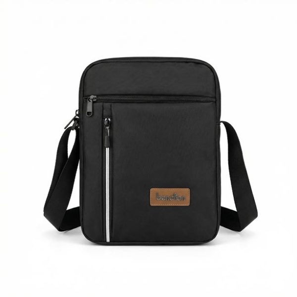 black-mens-crossbody-bag-benzion کیف دوشی مردانه مشکی