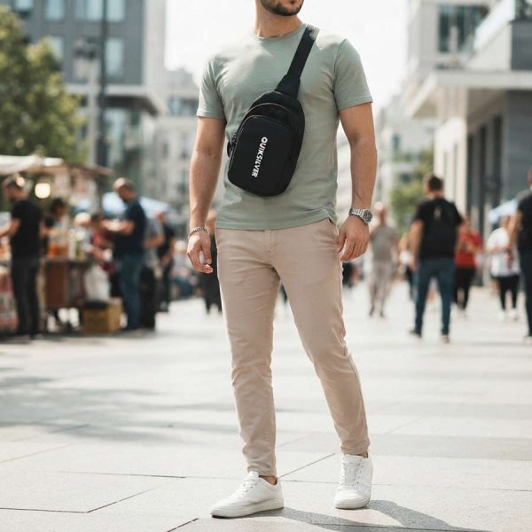 کیف کراس بادی اسپرت مشکی ساده