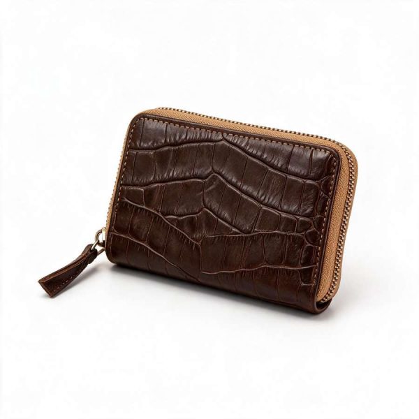 crocodile-zip-wallet-1457 (2) کیف پول زیپدار طرح کروکودیلی