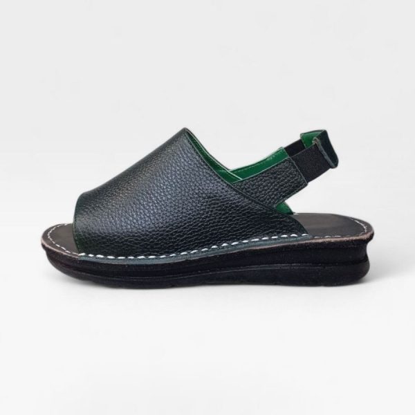 women-medical-leather-sandal-elastic-back-4color صندل زنانه طبی چرمی پشت کشی
