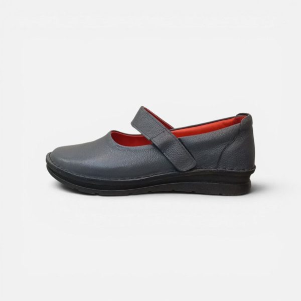 womens-genuine-leather-lace-up-casual-shoes کفش راحتی روزمره چرم طبیعی مدل مری جین بند چسبی