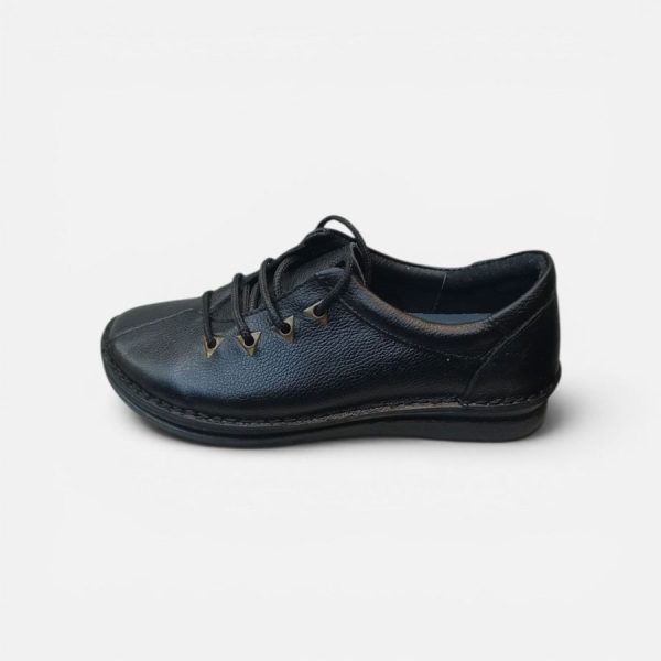 womens-genuine-leather-lace-up-casual-shoes کفش روزمره بندی چرم طبیعی زنانه